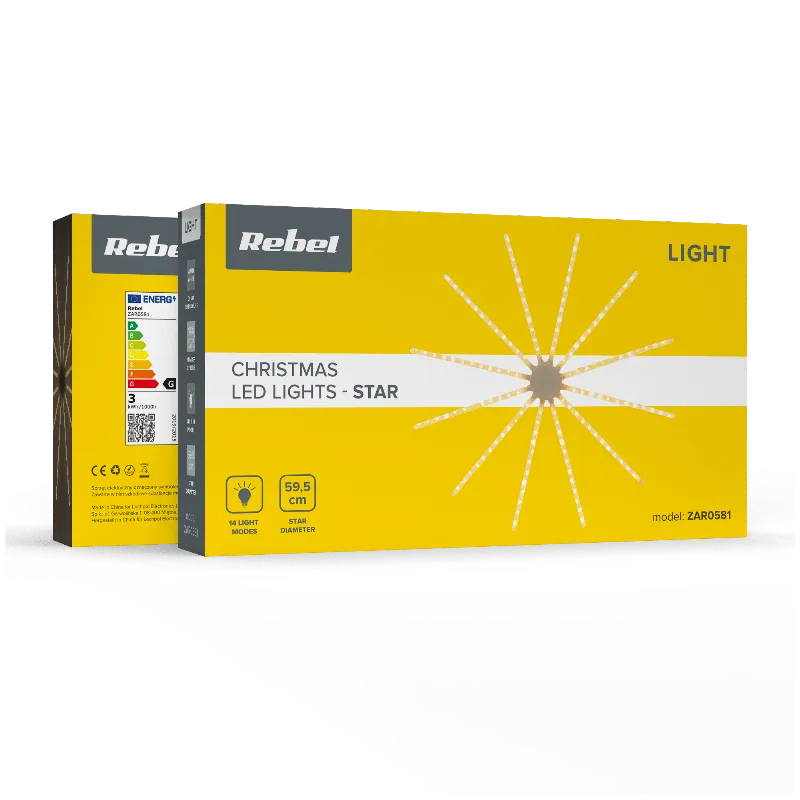 Decoratiune Craciun LED Stea Rebel