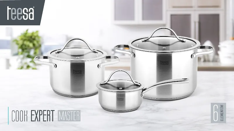 Set 3 Oale Inox 18/10 Teesa Cook Expert Master