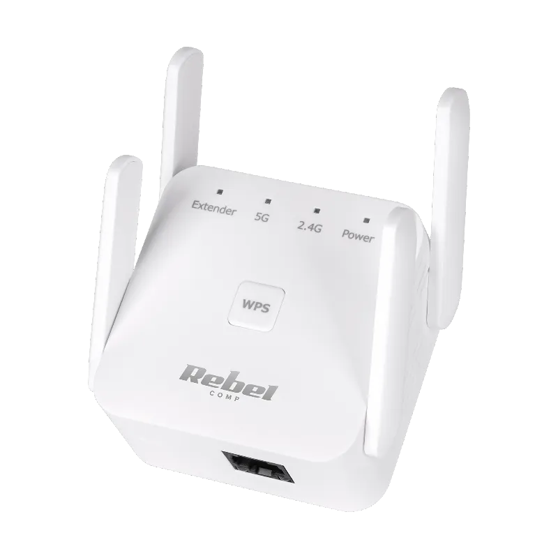 Repeater Wi-Fi dual band 2.4 GHz / 5 GHz Rebel