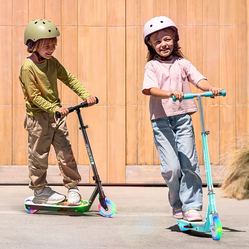 Trotineta electrica pentru copii Rebel Fun Wheels Light, albastru