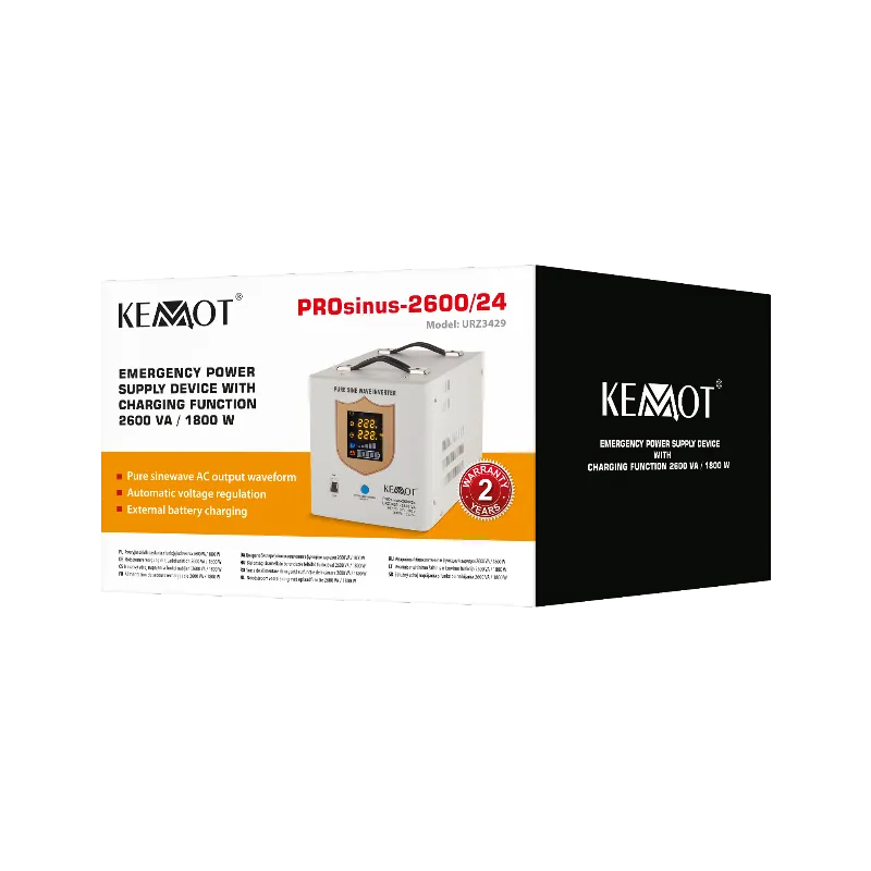 Ups Centrale Sinus Pur 2600VA/1800W 24V Kemot