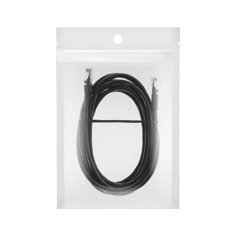 Cablu patchcord UTP CAT6 Rebel, mufa tata RJ45 - mufa tata RJ45, 5 m, negru