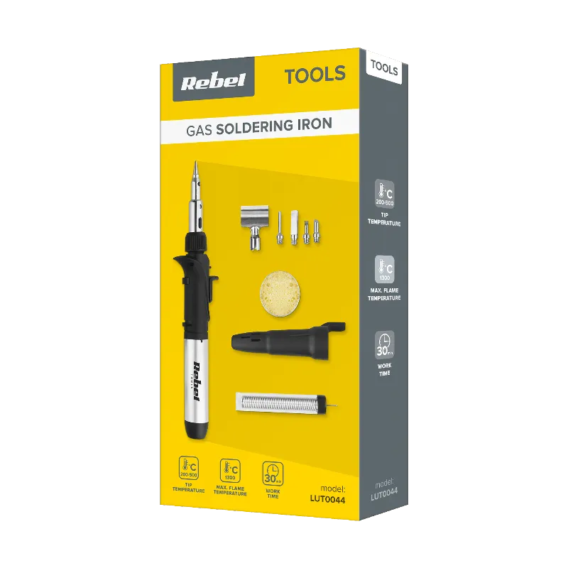 Set ciocan de lipit pe gaz Rebel FK-062