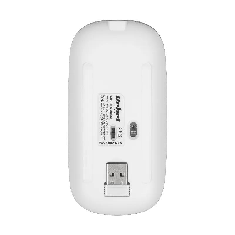 Mouse wireless Rebel WM210 argintiu