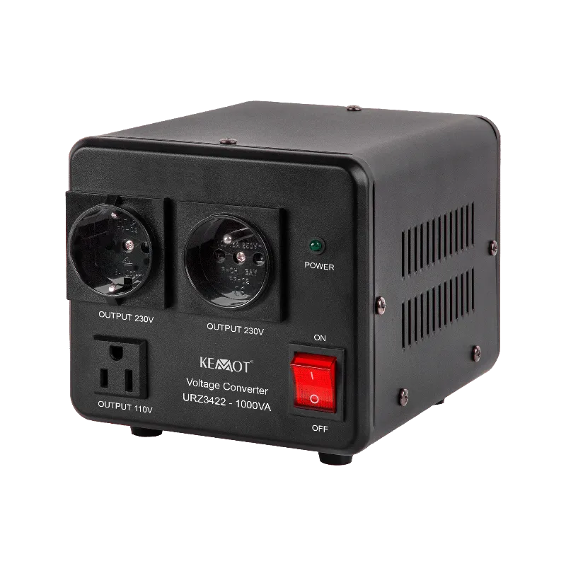 Convertor de tensiune bidirectional KEMOT URZ3422 800 W / 1000 VA, 230 V la 115 V si 115 V la 230 V