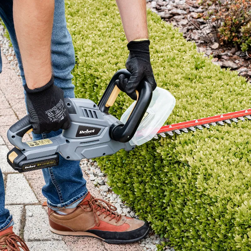 Trimmer de gard viu cu acumulator Rebel RB-5001