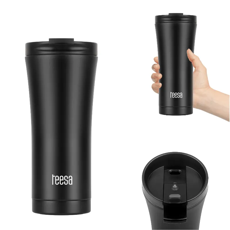 Cana termica Teesa TSA0007, 500 ml, neagra