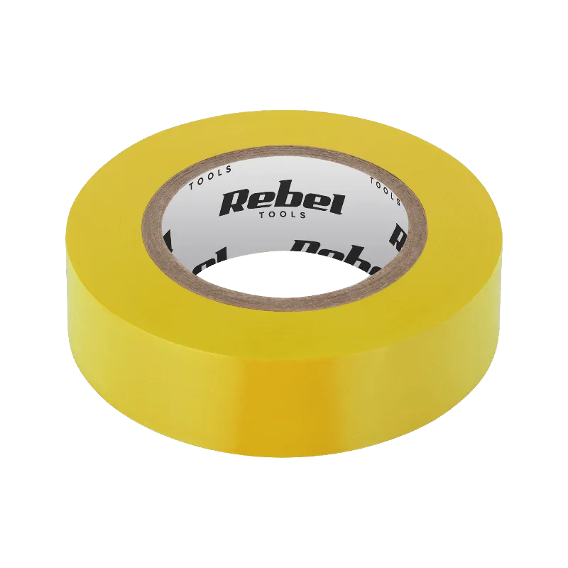 Banda izolatoare galbena Rebel 0,13 x 19 mm x 9,15 m