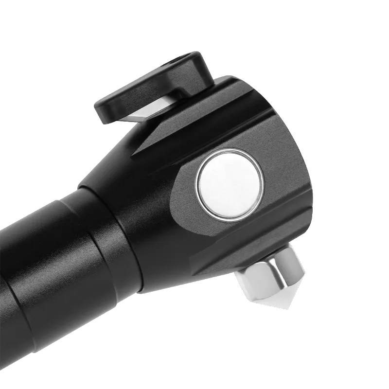 Lanterna multifunctionala cu acumulator Rebel URZ0941, zoom, ciocan si cutit