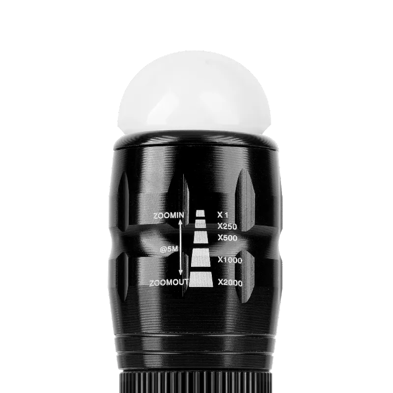 Lanterna manuala Rebel 5W cu zoom si husa