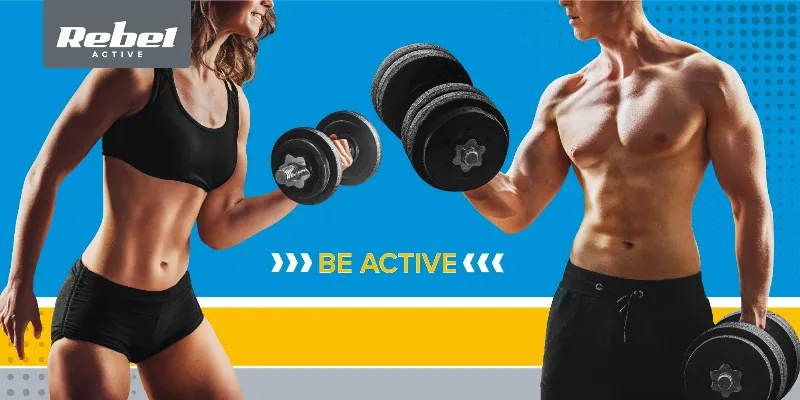 Disc Greutate Compozit Set 4 X 5 KG Rebel Active