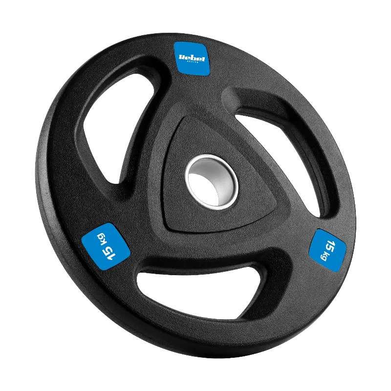 Disc Greutate Fonta Cauciucata Set 2 X 15 KG Rebel Acti