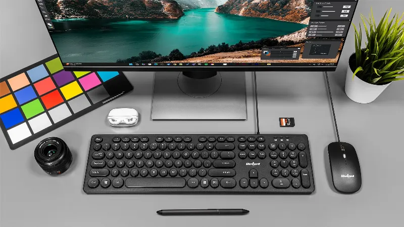 Set tastatura si mouse cu fir Rebel WDS200